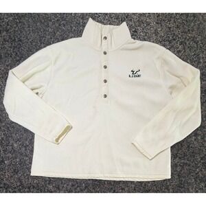 Rivalry Threads USF Bulls Fleece Pullover Cream Mock Neck Quarter Zip Youth M